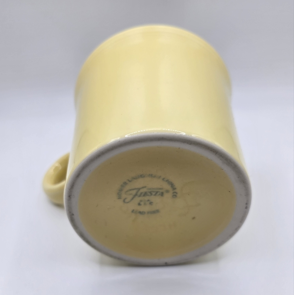 Vintage Homer Laughlin 90 Fiesta Ring Handle Mugs Ivory (pale yellow) - Picture 5 of 5